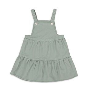 EUC Wonder Nation 2T Skirtall Milie Green denim Dress Snap straps